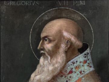 Retrato p&oacute;stumo de Gregorio VII (an&oacute;nimo, c.&thinsp;siglo xvii)