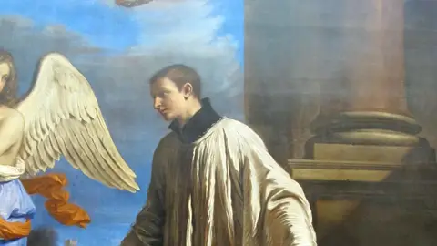 Vocación de san Luis Gonzaga, c. 1650 de Guercino Vocación de san Luis Gonzaga, c. 1650 de Guercino