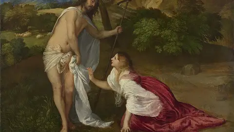 La aparición de Jesús resucitado a María Magdalena de Tiziano La aparición de Jesús resucitado a María Magdalena de Tiziano