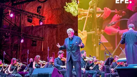 El tenor internacional Plácido Domingo ha regresado por tercer año consecutivo a Marbella y ha convertido la velada en un homenaje a la zarzuela. "La música de mis padres", ha dicho a modo de introducción antes de desgranar un completo repertorio con marcado acento español. El tenor internacional Plácido Domingo ha regresado por tercer año consecutivo a Marbella y ha convertido la velada en un homenaje a la zarzuela. "La música de mis padres", ha dicho a modo de introducción antes de desgranar un completo repertorio con marcado acento español.