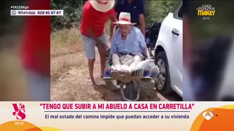 Y ahora Sonsoles - Matrimonio sube a su casa en carretilla Y ahora Sonsoles - Matrimonio sube a su casa en carretilla