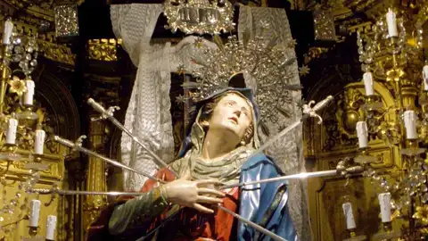 Talla de la Virgen de los Dolores de la Vera Cruz en Salamanca. Talla de la Virgen de los Dolores de la Vera Cruz en Salamanca.