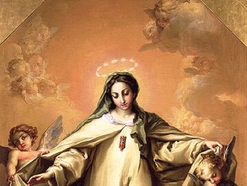 Virgen de la Merced redentora de cautivos de Vicente L&oacute;pez Porta&ntilde;a