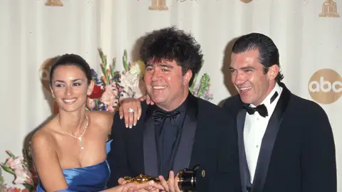 Penélope Cruz, Pedro Almodóvar y Antonio Banderas Penélope Cruz, Pedro Almodóvar y Antonio Banderas