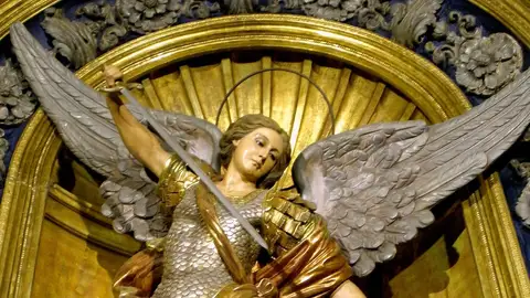 San Miguel Arcángel en la Basílica de la Merced de Barcelona San Miguel Arcángel en la Basílica de la Merced de Barcelona