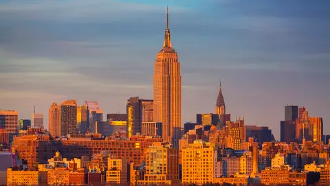 Atardecer en Nueva York. Atardecer en Nueva York.
