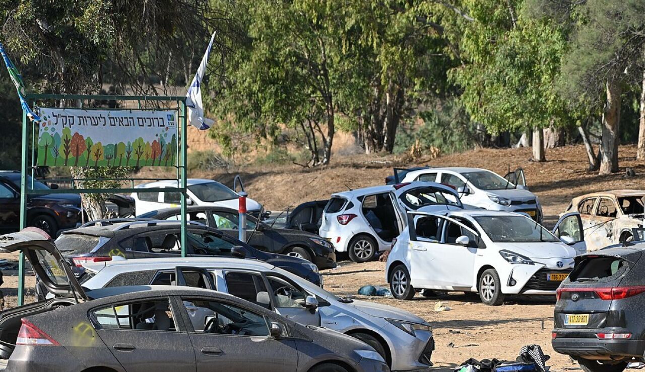 Kibutz en Otef y Gaza Hanion Raim donde tuvo lugar la fiesta masiva y alrededor de 260 j&oacute;venes fueron asesinados.