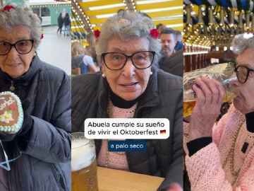 Nina, de 91 años, viviendo la Oktoberfest en Múnich