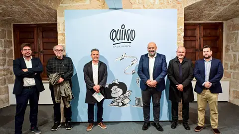 Presentación de la exposición Quino en la música en Palma. Presentación de la exposición Quino en la música en Palma.