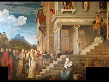 Presentaci&oacute;n de la Virgen por Tiziano