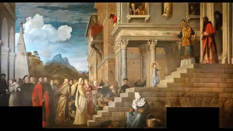 Presentación de la Virgen por Tiziano Presentación de la Virgen por Tiziano