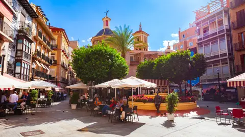 Plaza de las Flores en Murcia Plaza de las Flores en Murcia