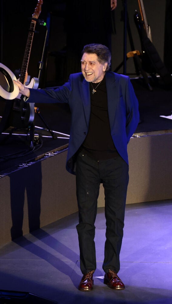El cantante español Joaquín Sabina en el Auditorio Nacional de en la Ciudad de México