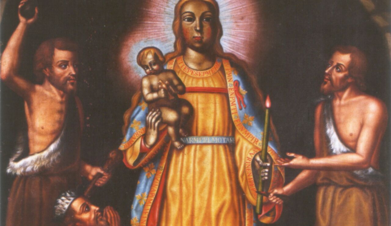 Nuestra Se&ntilde;ora de la Candelaria entre guanches 