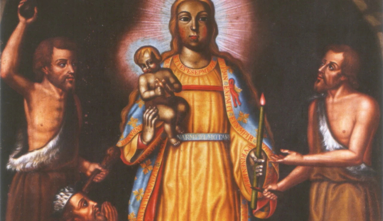 Nuestra Señora de la Candelaria entre guanches