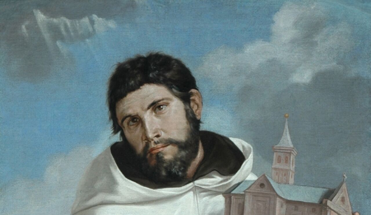 San Agabo pintado por Juan Bautista Ma&iacute;no 