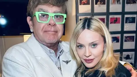 Madonna y Elton John Madonna y Elton John