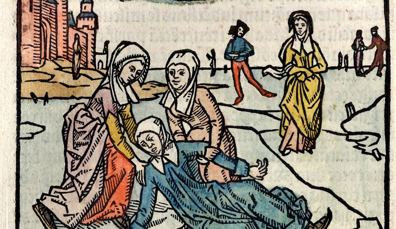 Ilustración de 1498 del libro La vida de Lidwina, por John Brugman.