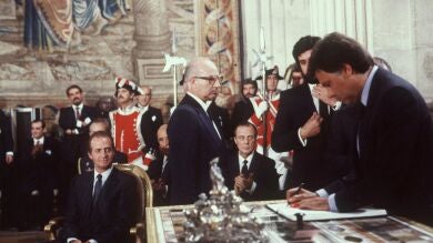 40 años de la firma de España en la CE