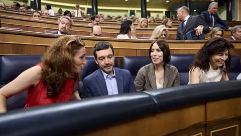 Los ministros Mónica García, Pablo Bustinduy, Diana Morant y Ana Redondo Los ministros Mónica García, Pablo Bustinduy, Diana Morant y Ana Redondo
