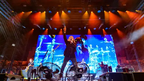 El grupo mexicano Maná durante el concierto El grupo mexicano Maná durante el concierto