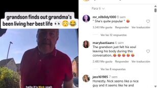 "&iexcl;Pero es mi abuela!": La divertida reacci&oacute;n de un joven cuando la cita de Tinder de su abuela acude a recogerla a su casa