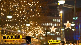 Taxi en Navidad