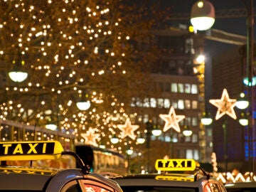 Taxi en Navidad