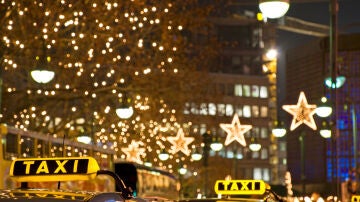 Taxi en Navidad