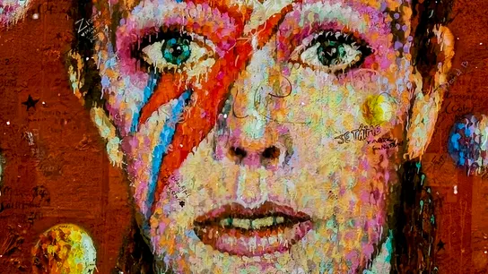 Mural del cantante David Bowie, en Brixton Mural del cantante David Bowie, en Brixton