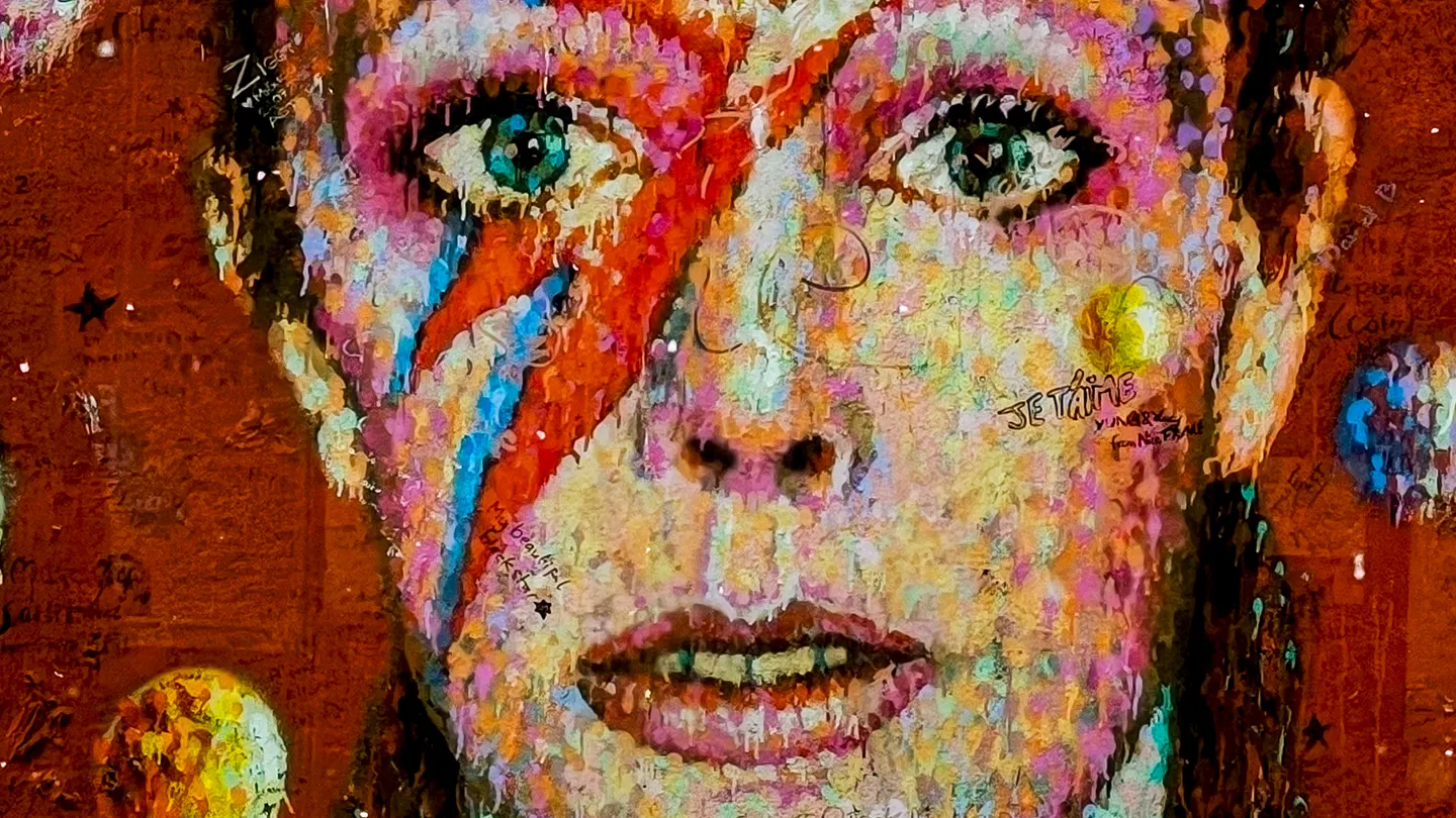 Mural del cantante David Bowie, en Brixton Mural del cantante David Bowie, en Brixton