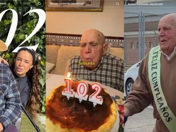 La bonita sorpresa de una nieta a su bisabuelo por su 102 cumplea&ntilde;os