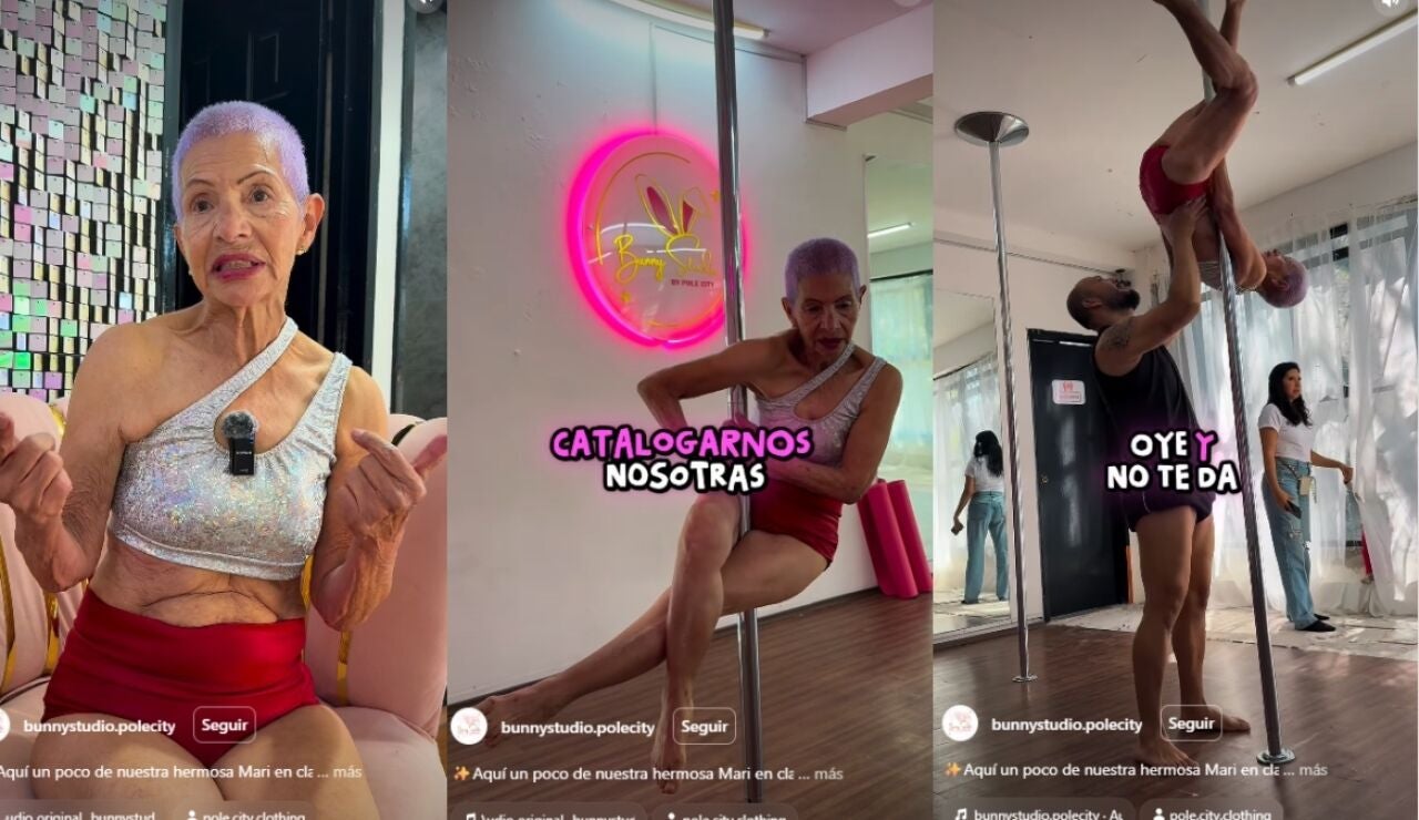 Mar&iacute;a Luisa practica el pole fitness a los 88 a&ntilde;os: "Quiero decirle a todas las mujeres que hagan ejercicio"