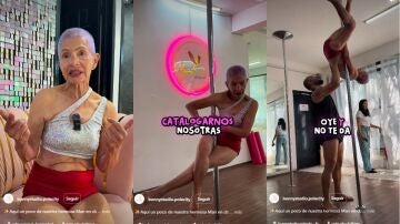 Mar&iacute;a Luisa practica el pole fitness a los 88 a&ntilde;os: "Quiero decirle a todas las mujeres que hagan ejercicio"