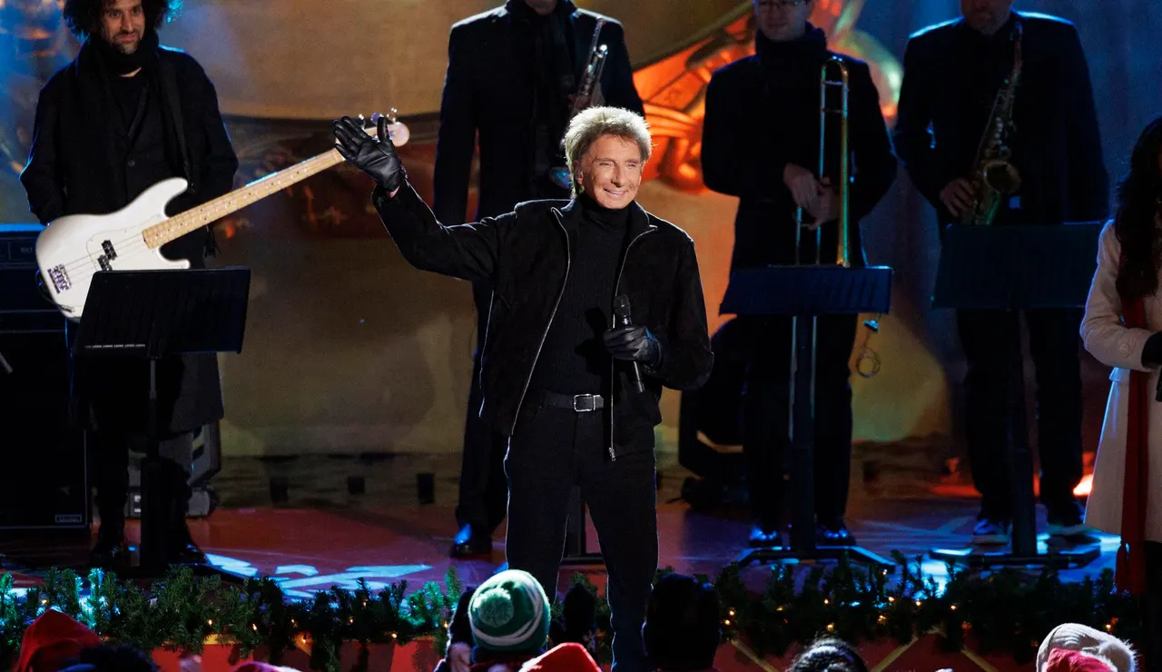 El cantante estadounidense Barry Manilow