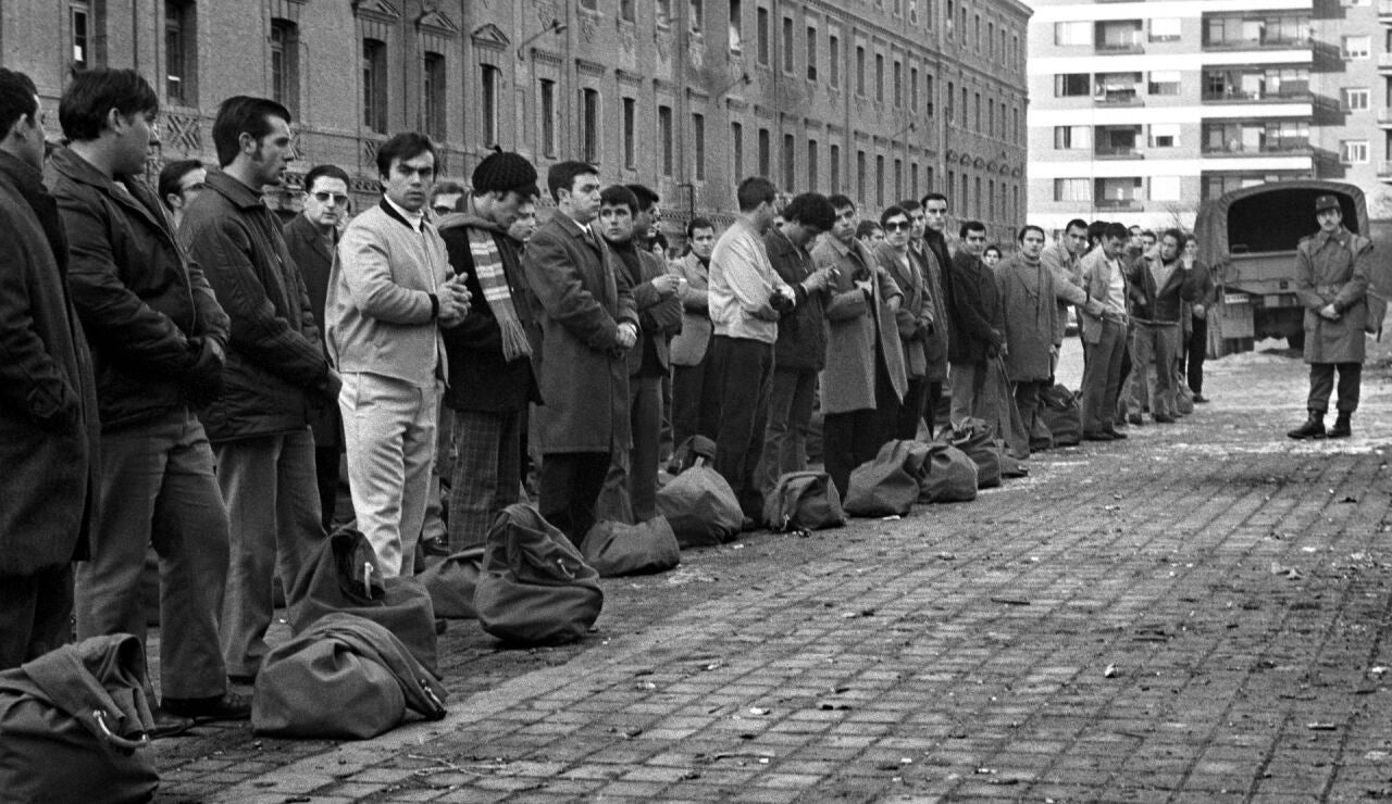 Los mozos del primer reemplazo de la quinta de 1970