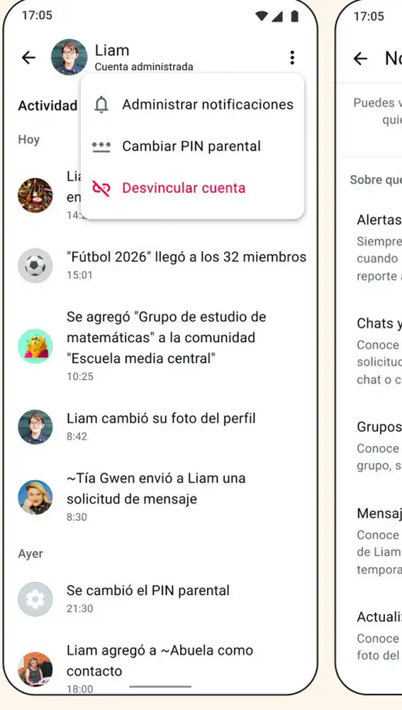 Controles parentales WhatsApp Controles parentales WhatsApp