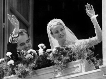 Boda de los pr&iacute;ncipes Rainiero y Grace de M&oacute;naco
