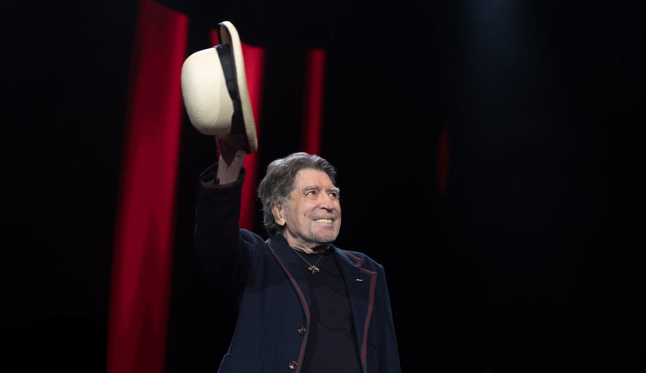 Joaqu&iacute;n Sabina durante su concierto en el Movistar Arena