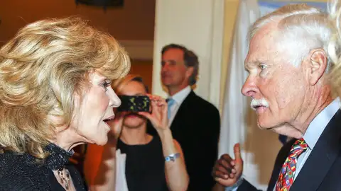 Jane Fonda y su exmarido y magnate mediático, Ted Turner Jane Fonda y su exmarido y magnate mediático, Ted Turner
