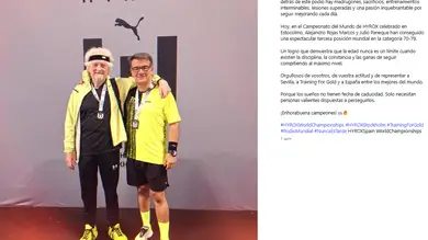 Qué es Hyrox: la brutal prueba de fuerza en la que Alejandro Rojas-Marcos ha logrado un bronce mundial a los 85 años Qué es Hyrox: la brutal prueba de fuerza en la que Alejandro Rojas-Marcos ha logrado un bronce mundial a los 85 años