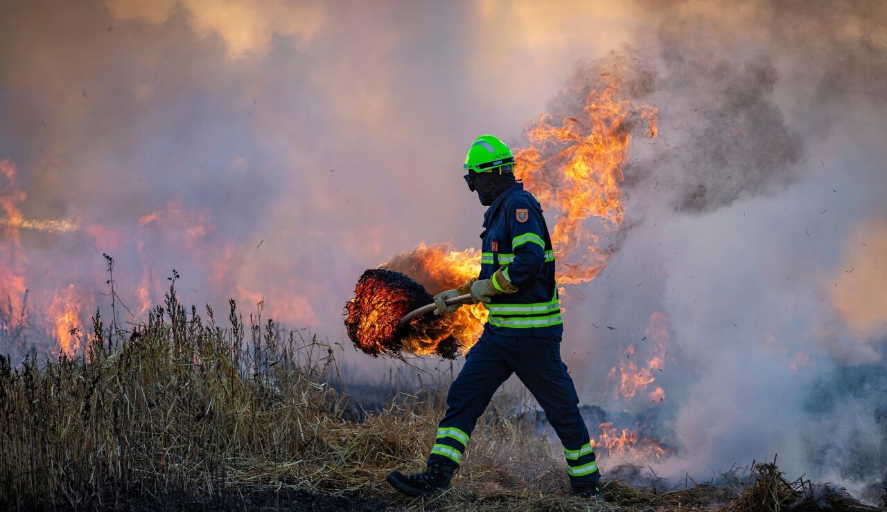 Sanidad recomienda limitar la exposici&oacute;n al humo de los incendios y usar mascarillas FFP2 ante el aumento de part&iacute;culas contaminantes