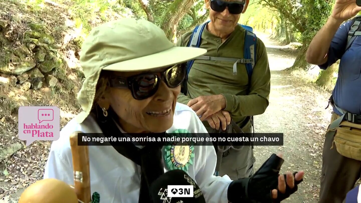 Rufi, la peregrina de 98 a&ntilde;os que realiza su sexto Camino de Santiago 