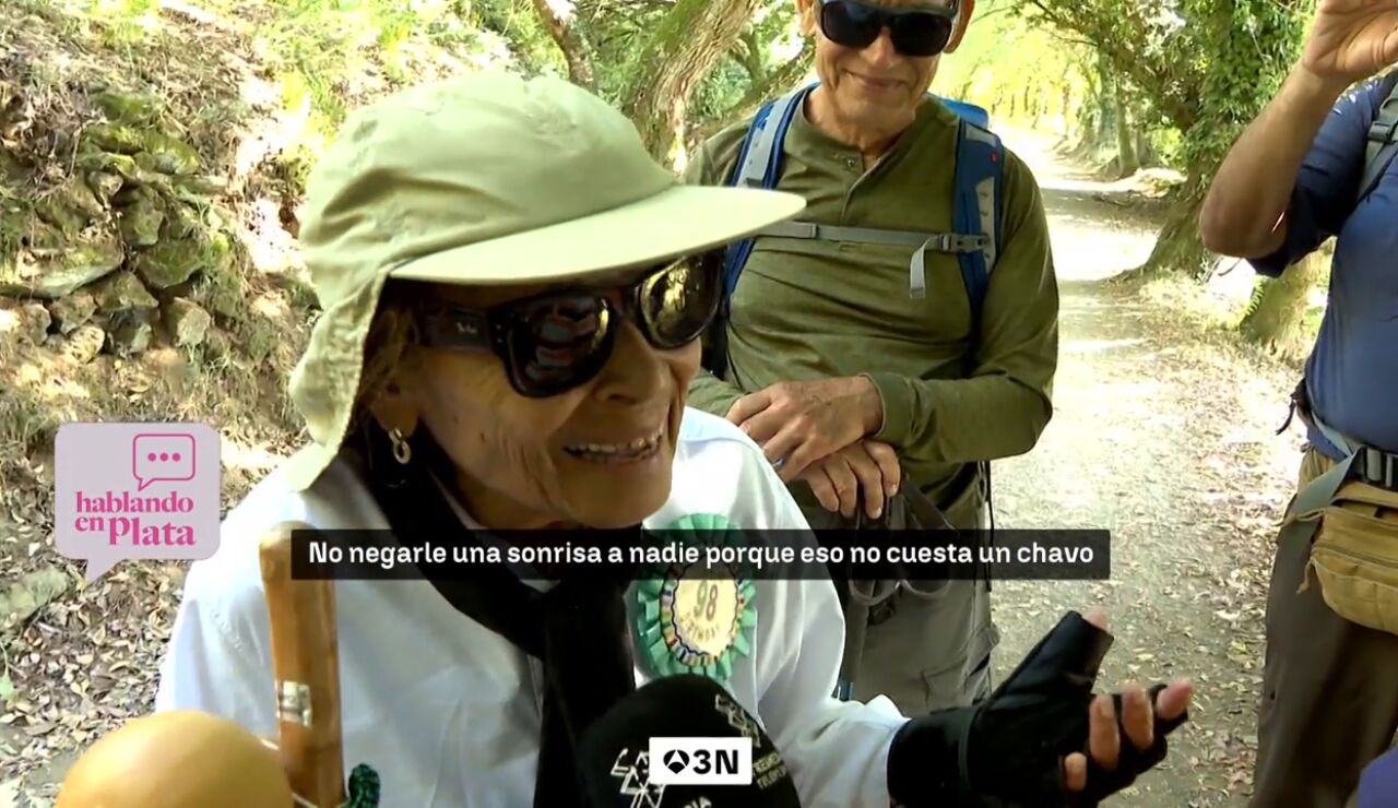 Rufi, la peregrina de 98 a&ntilde;os que realiza su sexto Camino de Santiago 